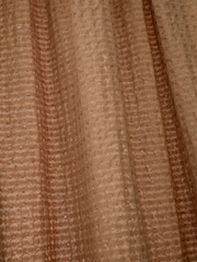 Pineapple Elephant Caramel Muscat Waffle Slot Top Voile Curtains Panel - Image 4 of 4