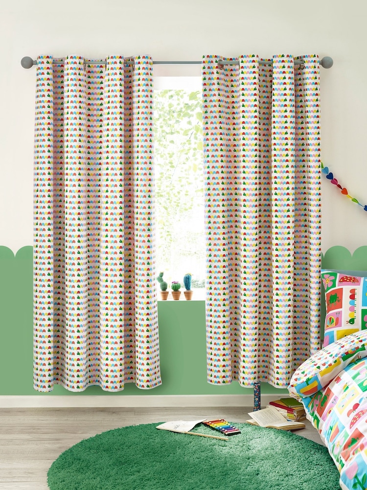 Catherine Lansfield Curious Caterpillar Reversible Eyelet Curtains - Bild 4 von 4