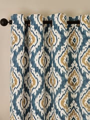Pineapple Elephant Suri Geo Lined Eyelet Curtains - صورة 1 من 4