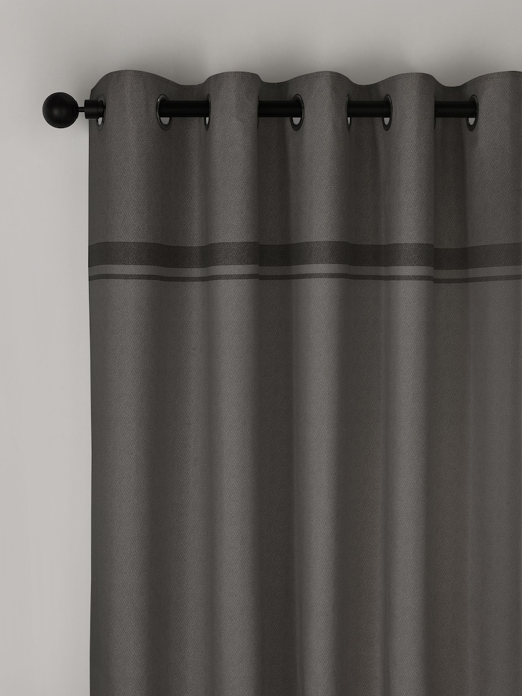Catherine Lansfield Melville Lined Eyelet Curtains - Imagem 1 de 4
