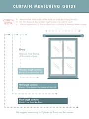 Catherine Lansfield Grey Melville Lined Eyelet Curtains - Image 5 of 5