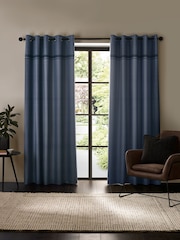 Catherine Lansfield Melville Lined Eyelet Curtains - Imagem 2 de 4