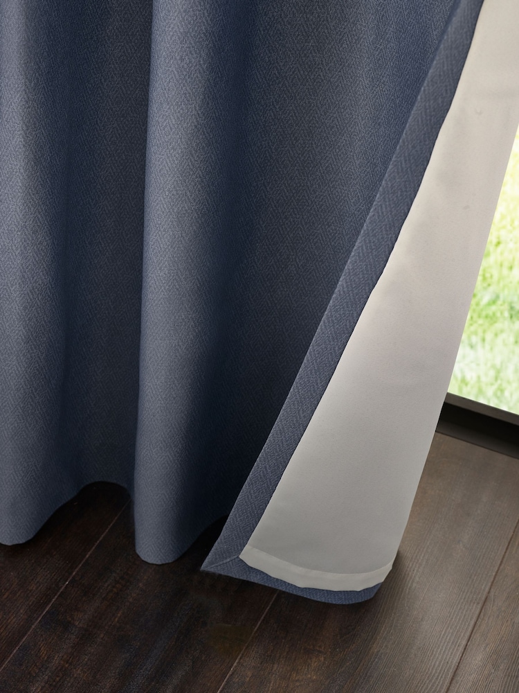 Catherine Lansfield Melville Lined Eyelet Curtains - Imagem 4 de 4