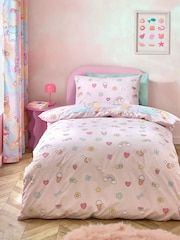 Catherine Lansfield Pastel Forever Together Reversible Duvet Cover Set - Image 2 of 4