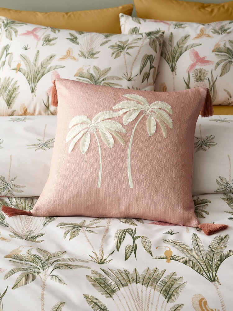 Catherine Lansfield Clay Paradiso Tufted Palm Cushion - Image 2 of 4
