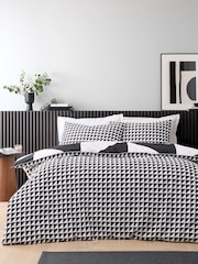 Style Sisters Black White Bold Geo Cotton Duvet Cover Set - Image 2 of 5