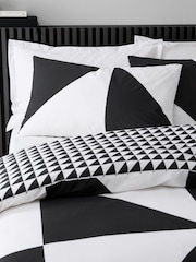 Style Sisters Black White Bold Geo Cotton Duvet Cover Set - Image 3 of 5