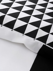 Style Sisters Black White Bold Geo Cotton Duvet Cover Set - Image 4 of 5