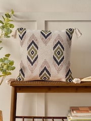 Pineapple Elephant Emir Ikat Cushion - صورة 1 من 2