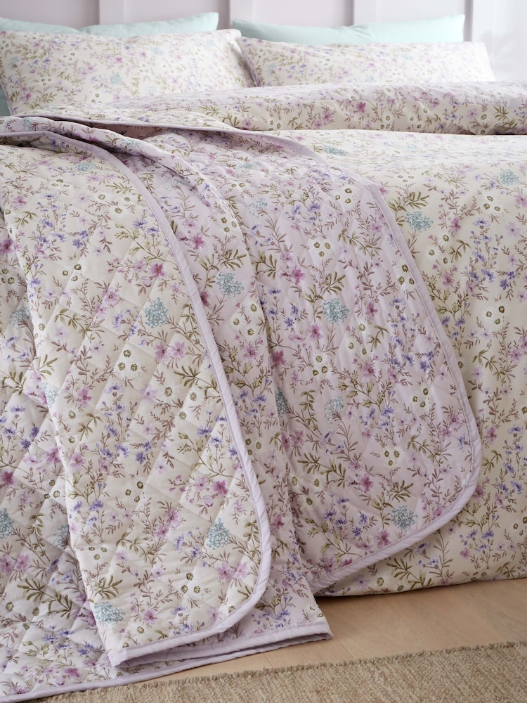 Bianca Colcha de algodão floral Ditsy Reversible - Imagem 1 de 2