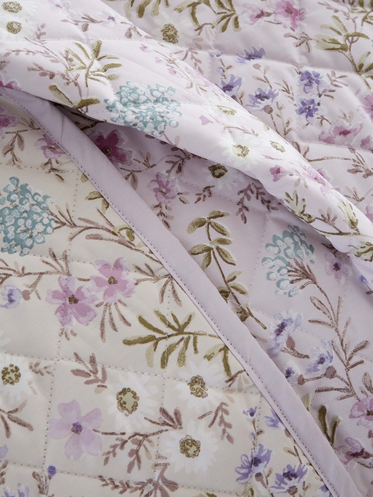 Bianca Colcha de algodão floral Ditsy Reversible - Imagem 2 de 2