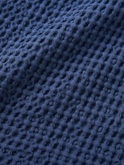 Pineapple Elephant Navy Jaipur Chunky Waffle Cotton Cushion - Image 2 of 4