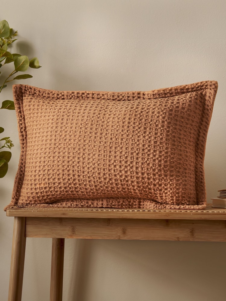 Pineapple Elephant Jaipur Chunky Waffle Cotton Cushion - Imagem 1 de 4