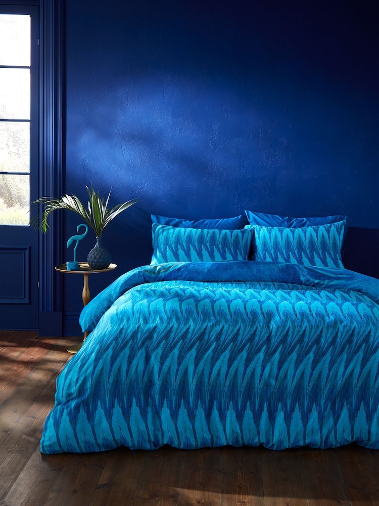 Matthew Williamson Blue Midnight Palms Cotton Sateen Duvet Cover Set - Image 2 of 5