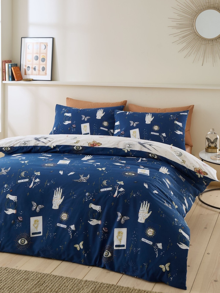 Sassy B Cream Astrology Reversible Duvet Cover Set - Image 2 of 5