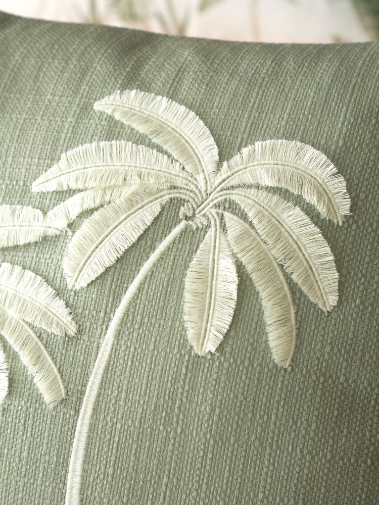 Catherine Lansfield Sage Paradiso Tufted Palm Cushion - Image 2 of 3