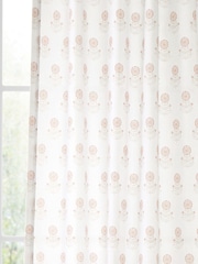 Pineapple Elephant Woodblock Floral Print So Soft Voile Curtains Panel - Imagen 3 de 4