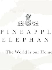 Pineapple Elephant Woodblock Floral Print So Soft Voile Curtains Panel - Imagen 4 de 4