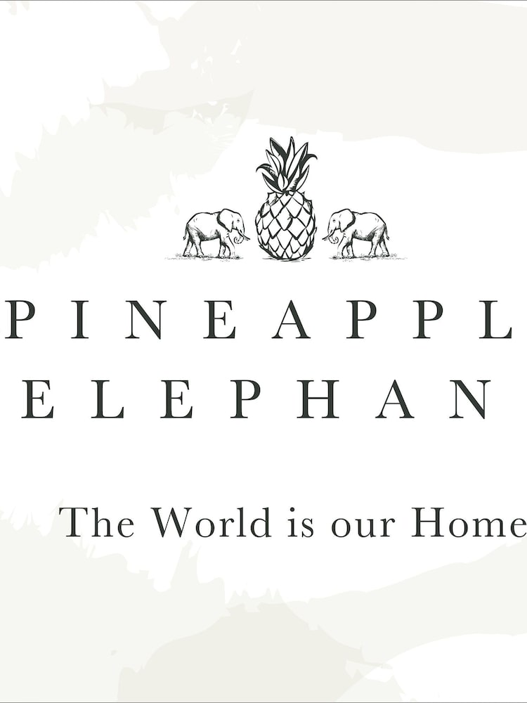 Pineapple Elephant Woodblock Floral Print So Soft Voile Curtains Panel - Imagen 4 de 4