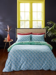 Matthew Williamson Green Paradise Parrot Cotton Sateen Duvet Cover Set - Image 2 of 5