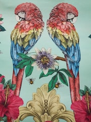 Matthew Williamson Green Paradise Parrot Cotton Sateen Duvet Cover Set - Image 4 of 5