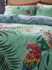 Matthew Williamson Green Paradise Parrot Cotton Sateen Duvet Cover Set - Image 5 of 5
