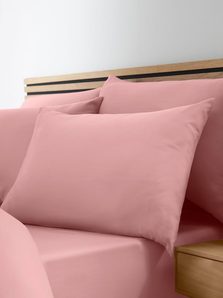 Catherine Lansfield Coral So Soft Easy Iron Duvet Cover Set - Image 2 of 3