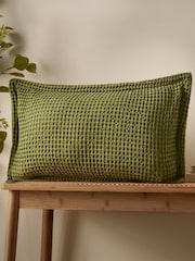 Pineapple Elephant Jaipur Chunky Waffle Cotton Cushion - Imagem 1 de 4
