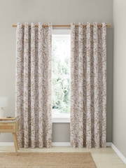 Catherine Lansfield Tilly Floral Print Fully Reversible Eyelet Two Lined Curtain Panels Curtains - Slika 3 iz 5