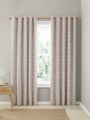 Catherine Lansfield Tilly Floral Print Fully Reversible Eyelet Two Lined Curtain Panels Curtains - Slika 4 iz 5
