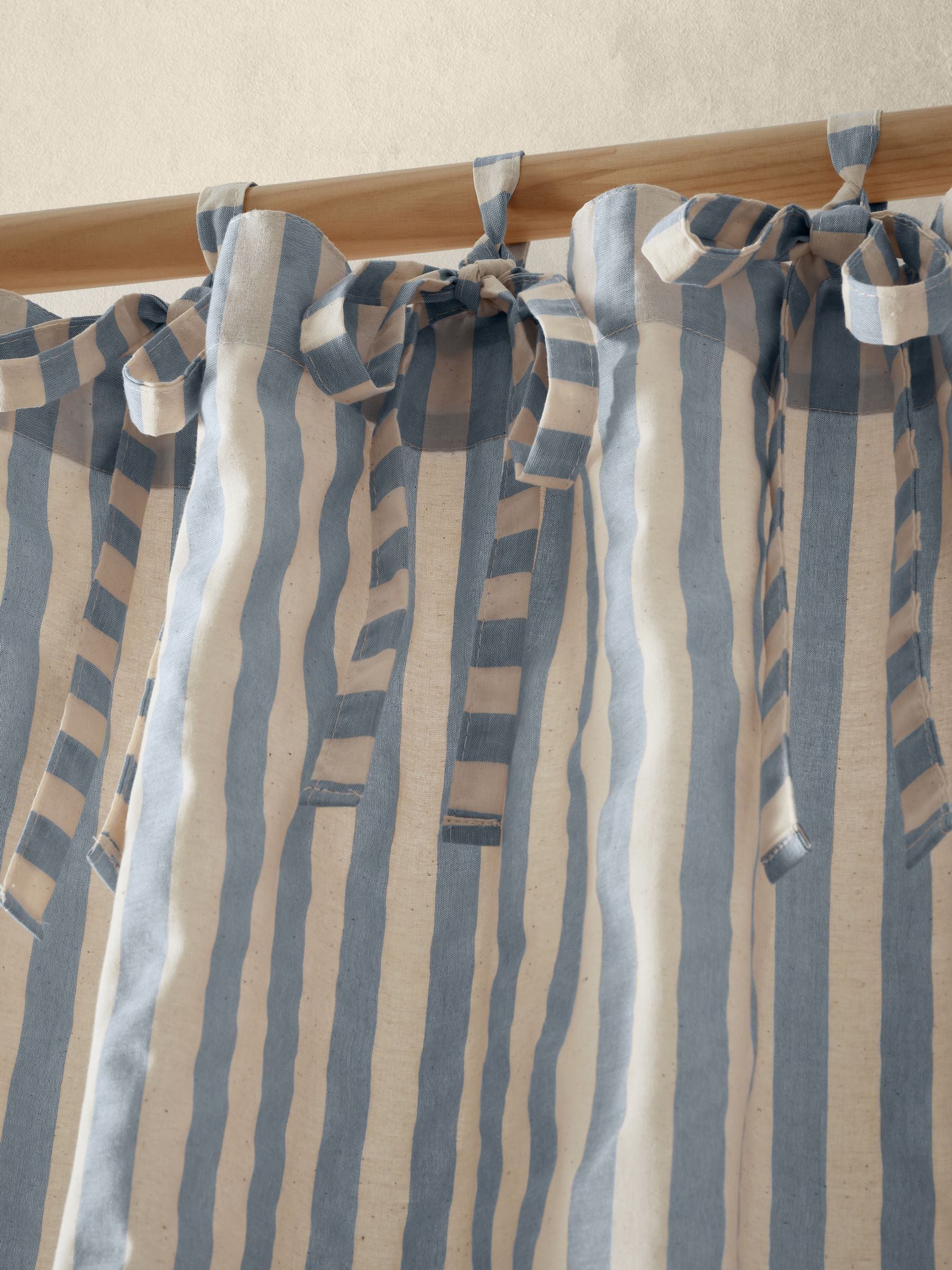 Buy Pineapple Elephant Blue Zanzibar Yarn Dyed Stripe Voile