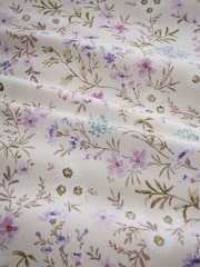 Bianca Lilac Ditsy Floral Print Cotton Reversible Duvet Cover Set - Image 5 of 5