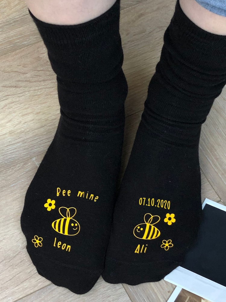 Solesmith Personalised Bee Mine Socks - Image 1 of 1
