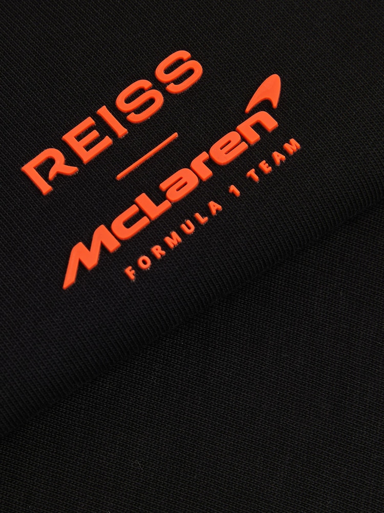 Negro - Reiss District Unisex Fit McLaren F1 Team Tyre Oversized T-Shirt - Imagen 7 de 7