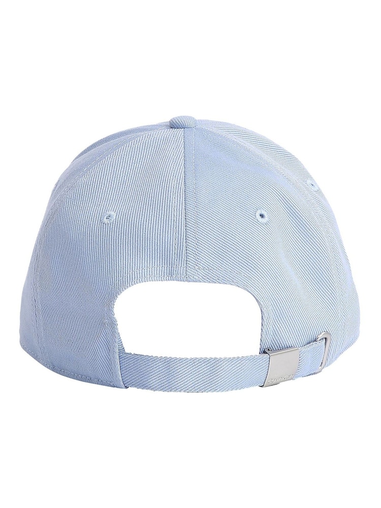 Calvin Klein Blue Mono Logo Embro 100% Cotton Cap - Image 3 of 5