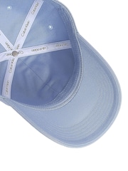 Calvin Klein Blue Mono Logo Embro 100% Cotton Cap - Image 4 of 5
