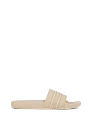Tommy Hilfiger Cream Pool Slides With Webbing - Image 2 of 6