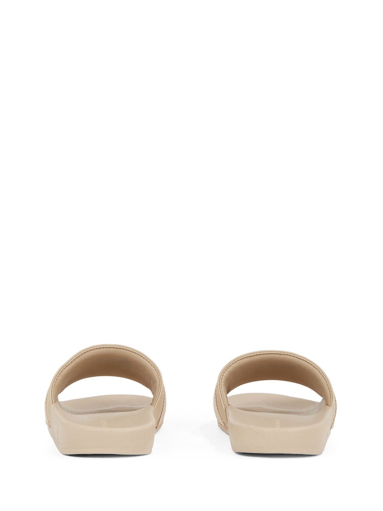 Tommy Hilfiger Cream Pool Slides With Webbing - Image 5 of 6
