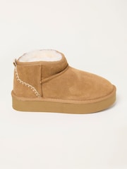 FatFace Maeve Tan Brown Mini Boot - Image 1 of 3