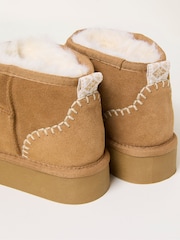 FatFace Maeve Tan Brown Mini Boot - Image 2 of 3