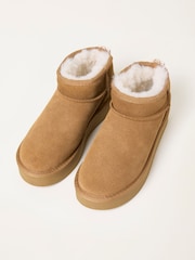 FatFace Maeve Tan Brown Mini Boot - Image 3 of 3