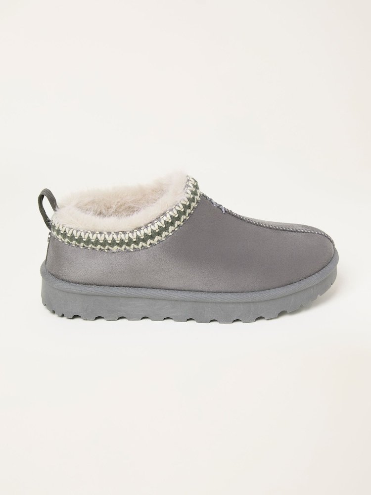 FatFace Lyra Dark Grey Mule Slipper - Image 1 of 3