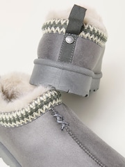 FatFace Lyra Dark Grey Mule Slipper - Image 2 of 3