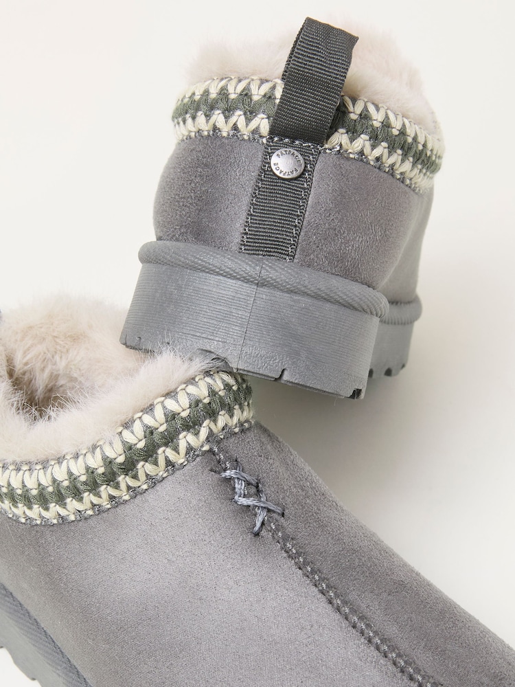 FatFace Lyra Dark Grey Mule Slipper - Image 2 of 3