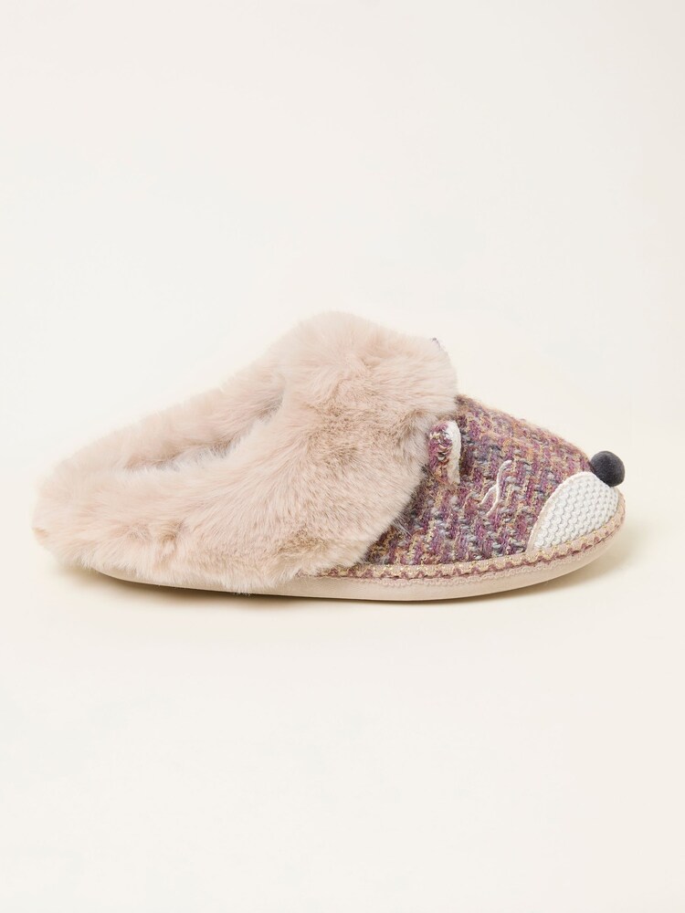 FatFace Pink/Cream Fifi Fox Slipper - Image 1 of 3