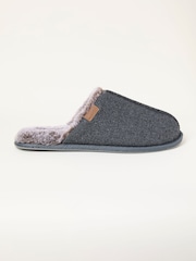 FatFace Harvey Grey Check Mule - Image 1 of 3
