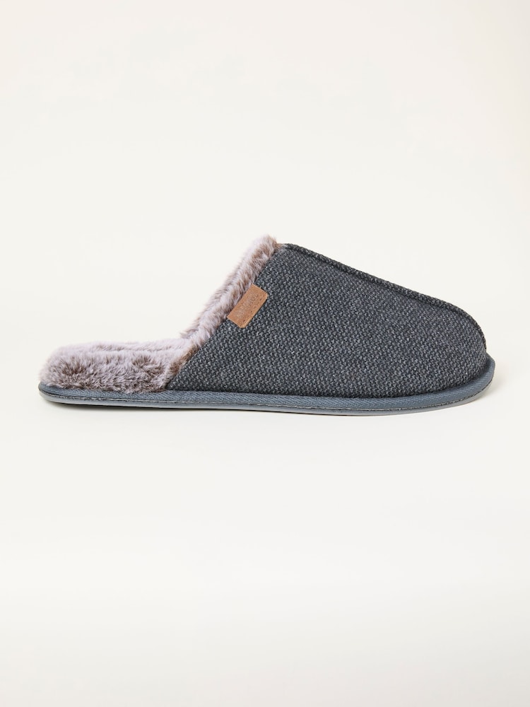 FatFace Harvey Grey Check Mule - Image 1 of 3