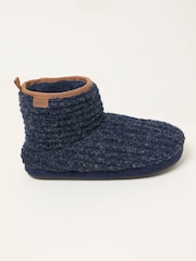 FatFace Laurence Navy Knit Boot - Image 1 of 3