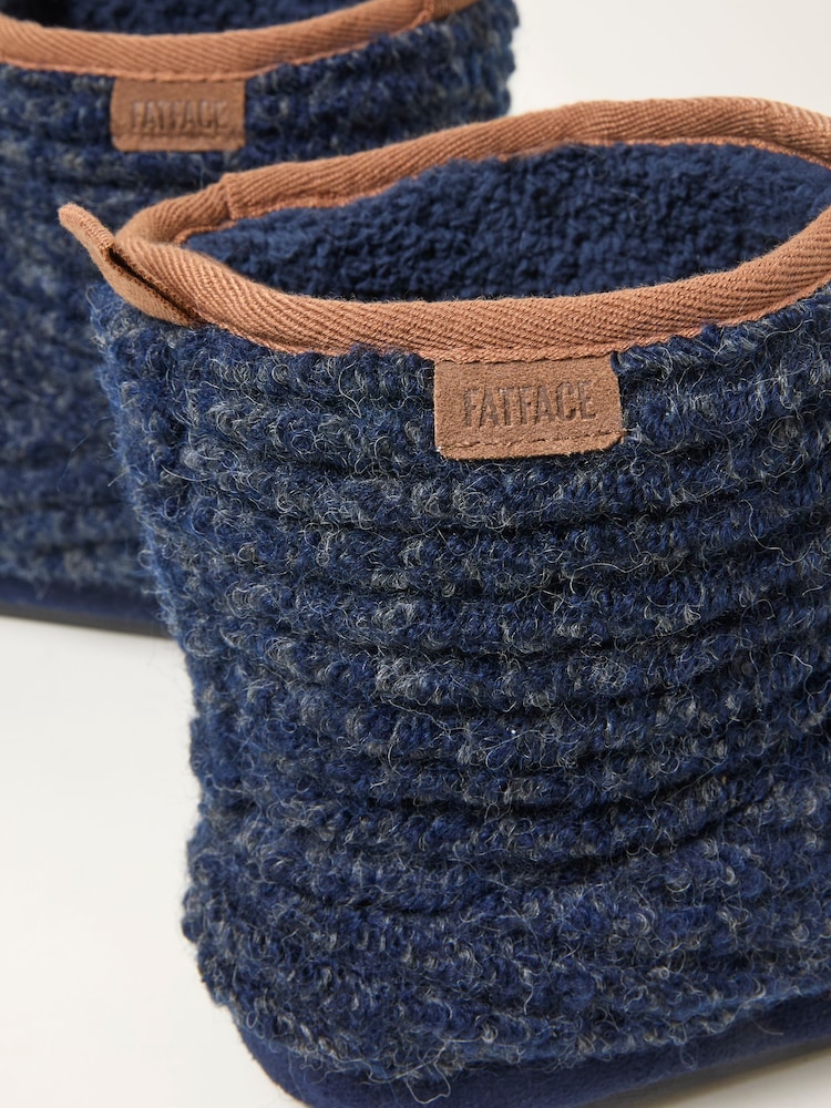 FatFace Laurence Navy Knit Boot - Image 2 of 3 FatFace Laurence Navy Knit Boot - Image 2 of 3