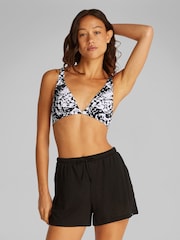 Calvin Klein Black Fixed Triangle Bikini Top With Removable Pads - Image 1 of 5